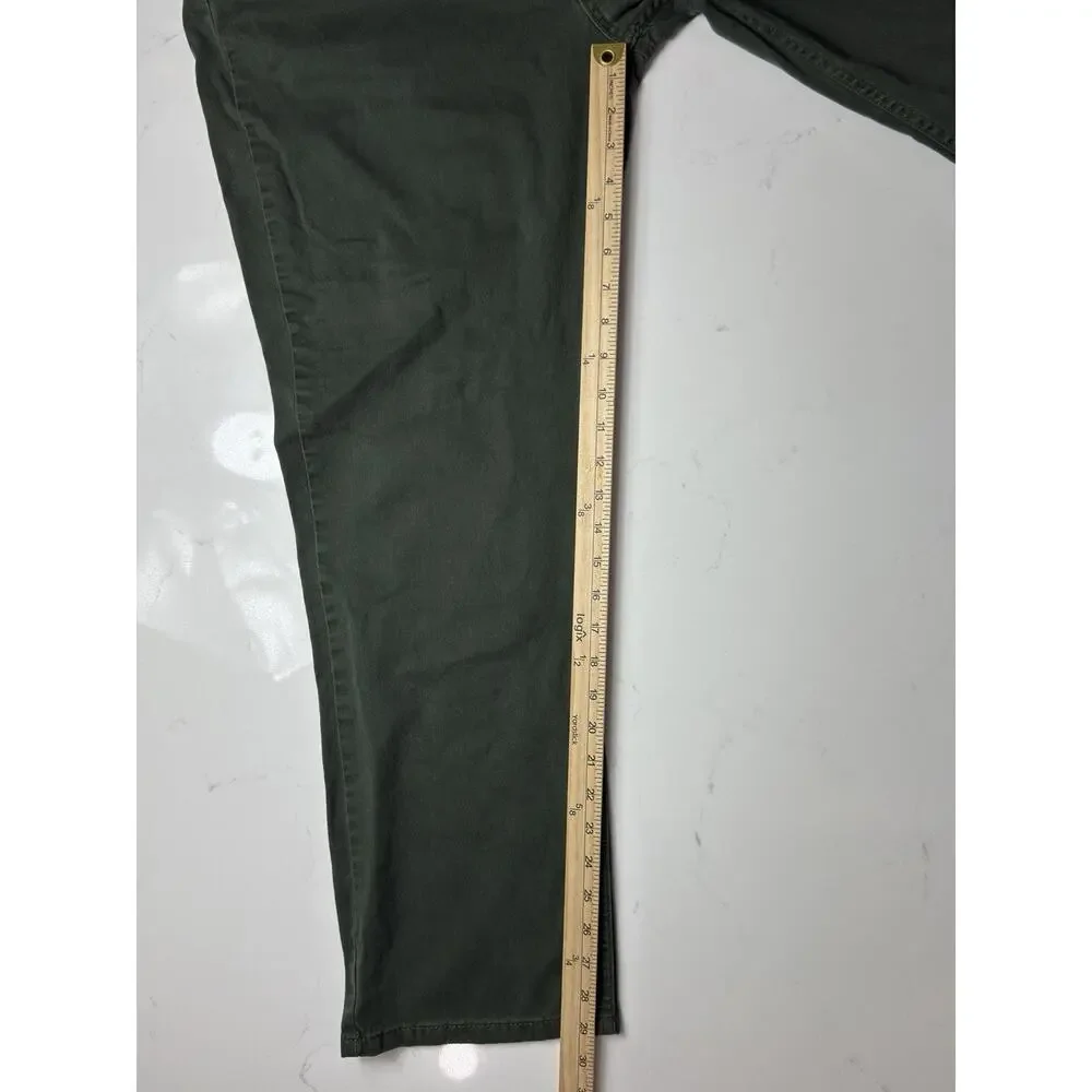 Levi's 514 Straight Jeans Mens 40x32 Olive Green Denim Pants
